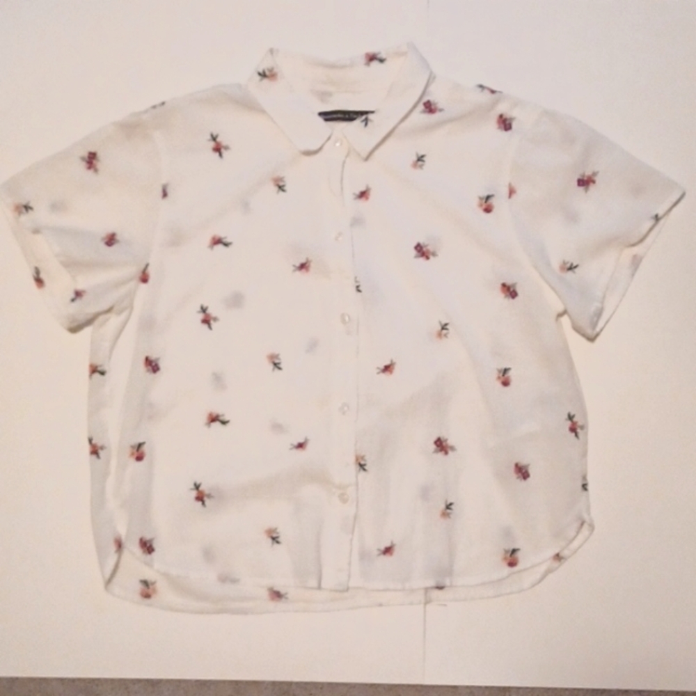 Abercrombie & Fitch Embroidered Short Sleeve